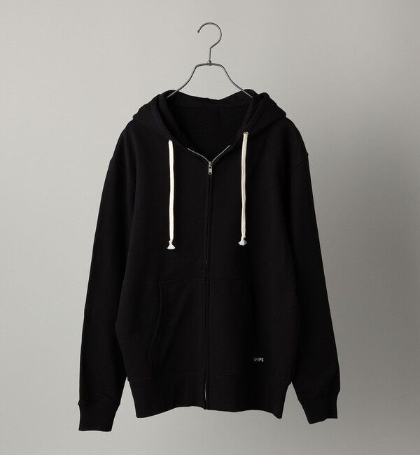 SHIPS「【WEB限定】SHIPS: マイクロ SHIPS 刺繍 ロゴ 裏毛 スウェット ジップ パーカー」|パーカー|