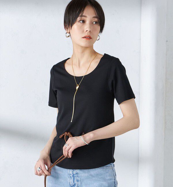 SHIPS for women「〈手洗い可能〉綿 SORONA クルーネック TEE◇」|Tシャツ・カットソー|