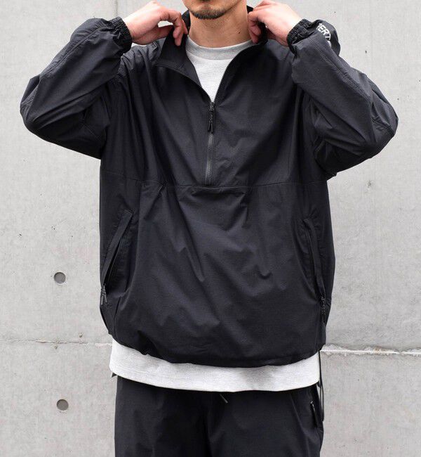 SHIPS any「SHIPS any: 〈撥水・透湿・軽量〉PERTEX(R) ハーフジップ プルオーバー ブルゾン (セットアップ対応)◇」|ブルゾン・スタジャン|