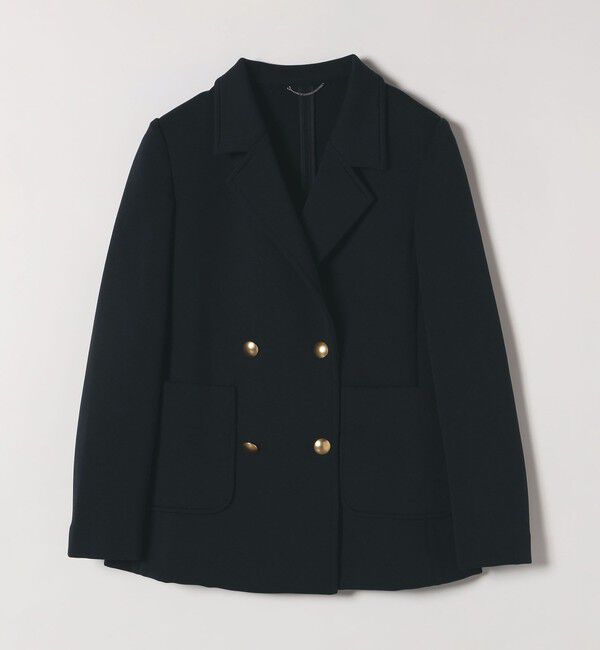 quaranciel「quaranciel:〈洗濯機可能〉ジャージー テーラード ダブル ジャケット」|テーラードジャケット|