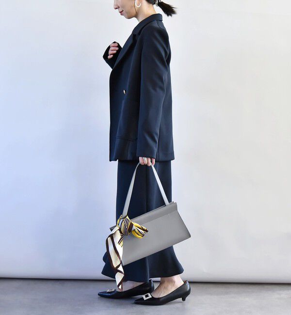 quaranciel「quaranciel:〈洗濯機可能〉ジャージー テーラード ダブル ジャケット」|テーラードジャケット|