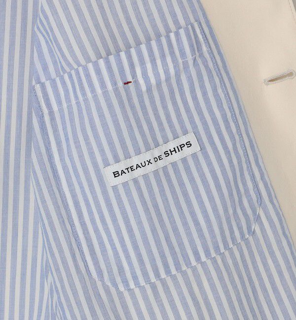 SHIPS「BATEAUX DE SHIPS: リラックス フィッシュマウス シャツ テーラードジャケット」|テーラードジャケット|