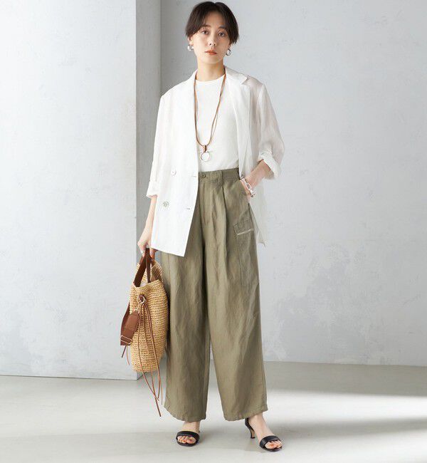 SHIPS for women「〈手洗い可能〉裾 ドロスト カーゴ パンツ ◇」|その他|