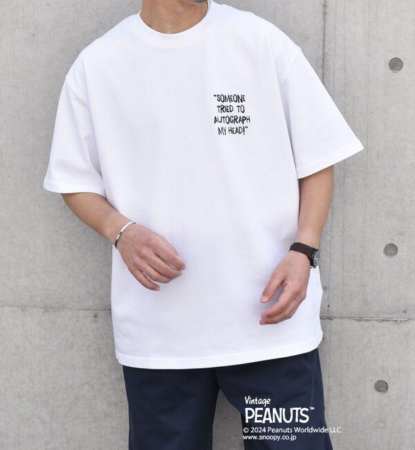 SHIPS any「SHIPS any: SNOOPY コラボ カルチャー グラフィック バック プリント Tシャツ◇」|Tシャツ・カットソー|