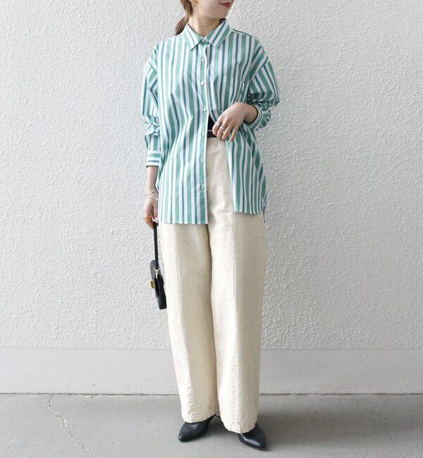 SHIPS any「《一部追加予約》SHIPS any:〈洗濯機可能〉REPREVE レギュラーカラー ルーズ ポケット シャツ」|シャツ・ブラウス|