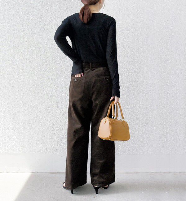 SHIPS any「SHIPS any:〈洗濯機可能〉コーデュロイ フロント ボタン セミワイド パンツ」|その他|