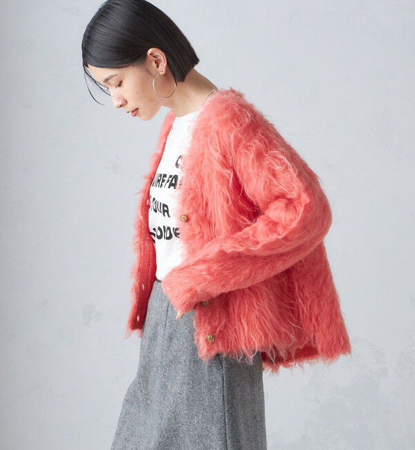 SHIPS for women「〈手洗い可能〉シャギー ファー カーディガン」|カーディガン|