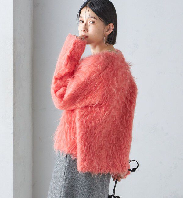 SHIPS for women「〈手洗い可能〉シャギー ファー カーディガン」|カーディガン|