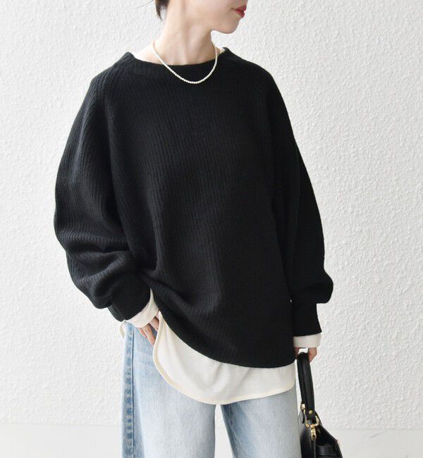 SHIPS any「SHIPS any:〈手洗い可能〉AQUA カシミヤ ミックス ハイネック ニット」|ニット・セーター|