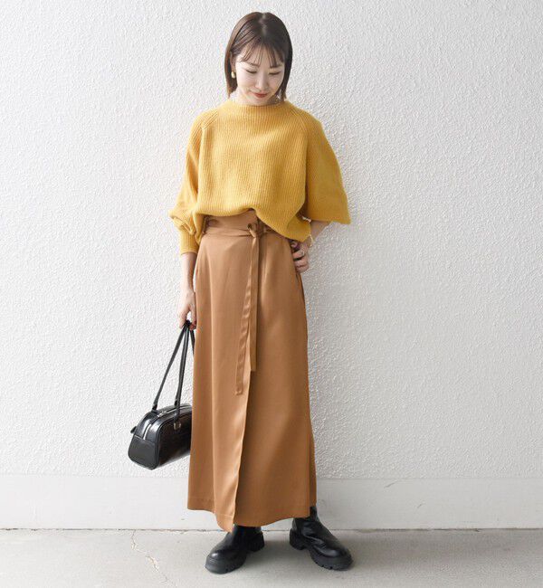 SHIPS any「SHIPS any:〈手洗い可能〉AQUA カシミヤ ミックス ハイネック ニット」|ニット・セーター|