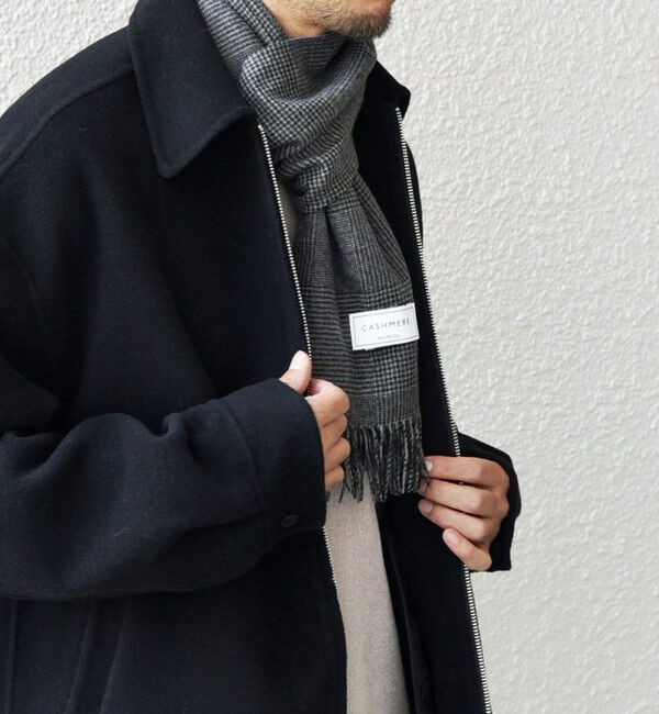 SHIPS any「【WEB限定】SHIPS any: カシミヤ シングル チェック ストール◇」|ストール|