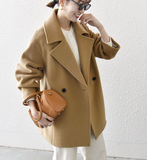 SHIPS any「SHIPS any: ウール コクーン テーラード ショート コート 25AW」|その他|