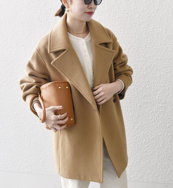 SHIPS any「SHIPS any: ウール コクーン テーラード ショート コート 25AW」|その他|