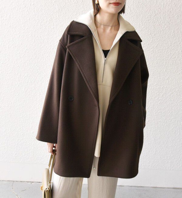 SHIPS any「SHIPS any: ウール コクーン テーラード ショート コート 25AW」|その他|