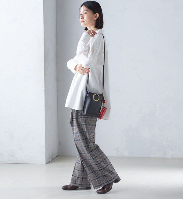 SHIPS for women「〈洗濯機可能〉ピンタック バンド カラー シャツ」|シャツ・ブラウス|