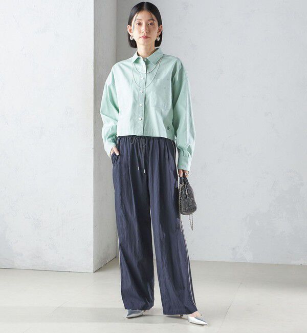 SHIPS for women「〈手洗い可能〉ナイロン混 ドロスト パンツ」|その他|