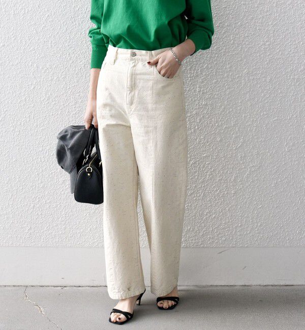 SHIPS any「SHIPS any:〈洗濯機可能〉ネップ ストレート ワイド パンツ［SHIPS any DENIM］」|その他|