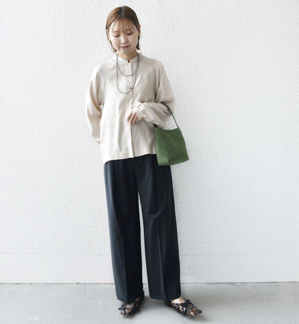 SHIPS for women「〈手洗い可能〉メタル ボタン シャンブレー ブラウス」|シャツ・ブラウス|