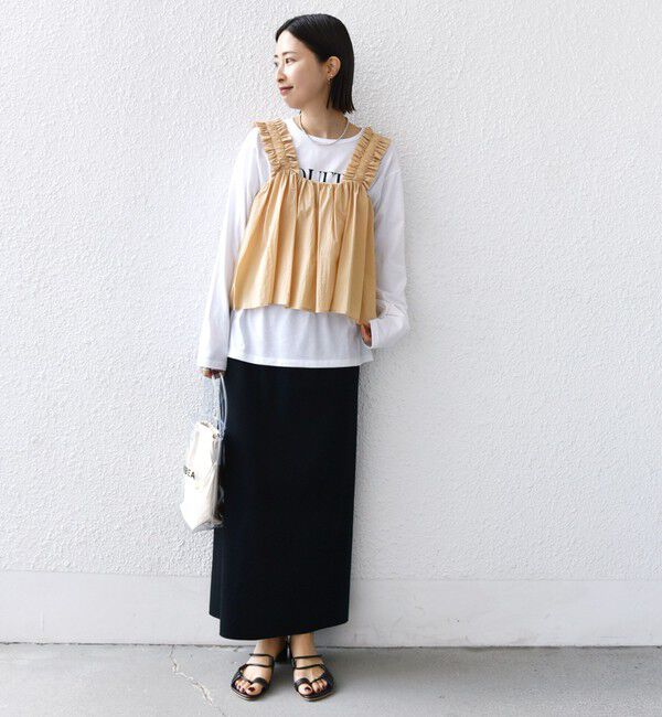 SHIPS for women「【WEB限定】〈洗濯機可能〉ショルダー フリル キャミソール」|シャツ・ブラウス|