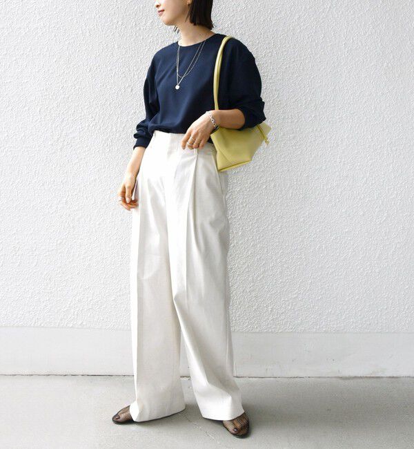 SHIPS for women「〈手洗い可能〉前後 2WAY ジョーゼット 袖リブ プルオーバー」|シャツ・ブラウス|