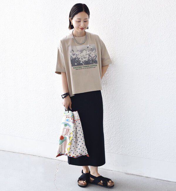 SHIPS for women「【SHIPS別注】81BRANCA:フォト ワイド TEE」|Tシャツ・カットソー|