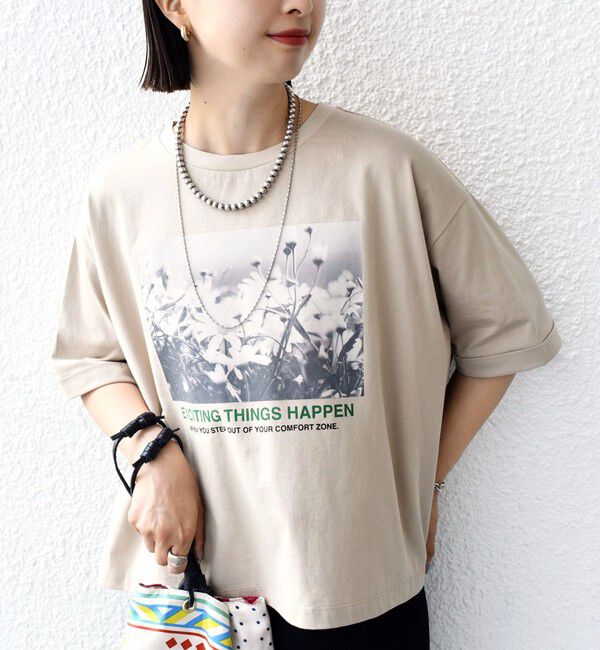 SHIPS for women「【SHIPS別注】81BRANCA:フォト ワイド TEE」|Tシャツ・カットソー|