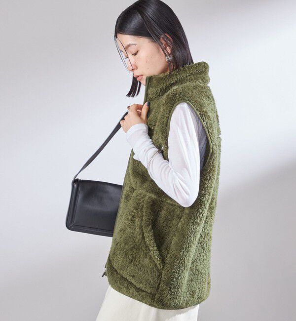 SHIPS for women「【一部WEB限定 / SHIPS別注】Champion:〈洗濯機可能〉フリース ベスト」|ベスト・ジレ|