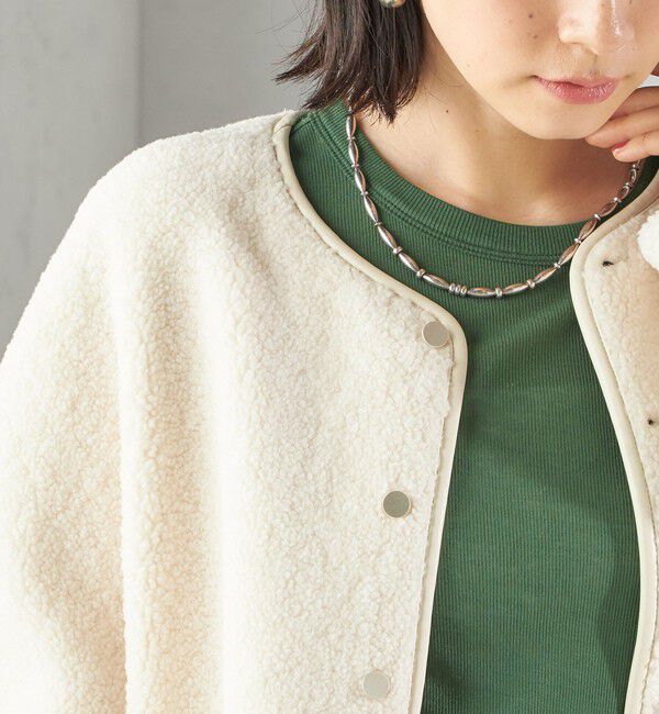 SHIPS for women「【一部WEB限定】〈手洗い可能〉NEW リバーシブル ボア ブルゾン」|ブルゾン・スタジャン|