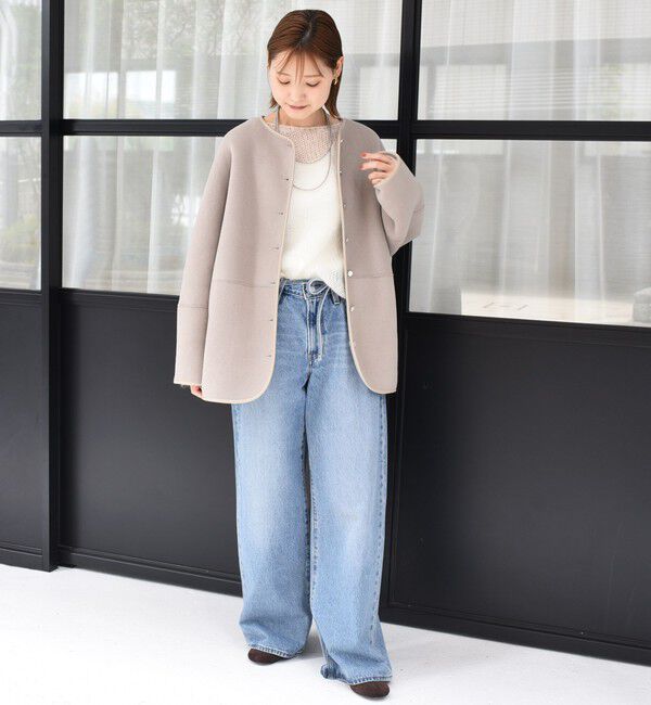 SHIPS for women「【一部WEB限定】〈手洗い可能〉NEW リバーシブル ボア ブルゾン」|ブルゾン・スタジャン|