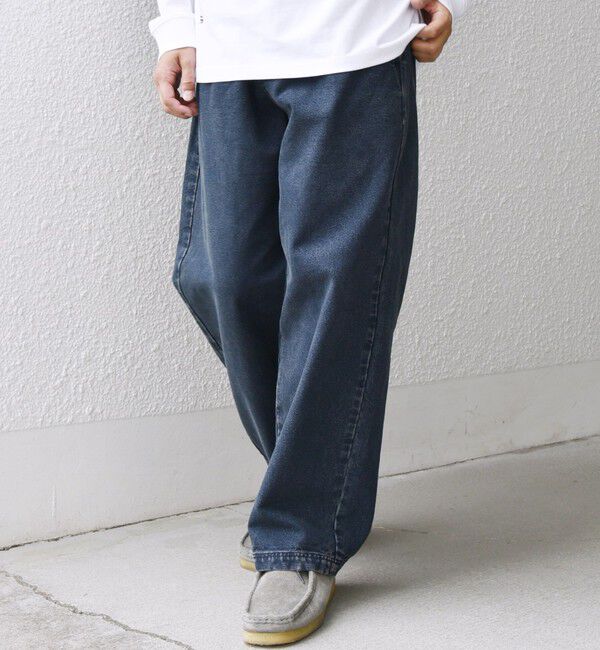 SHIPS any「SHIPS any: Cone Denim フリーサイズ キャンバス デニム イージーパンツ◇」|デニム|