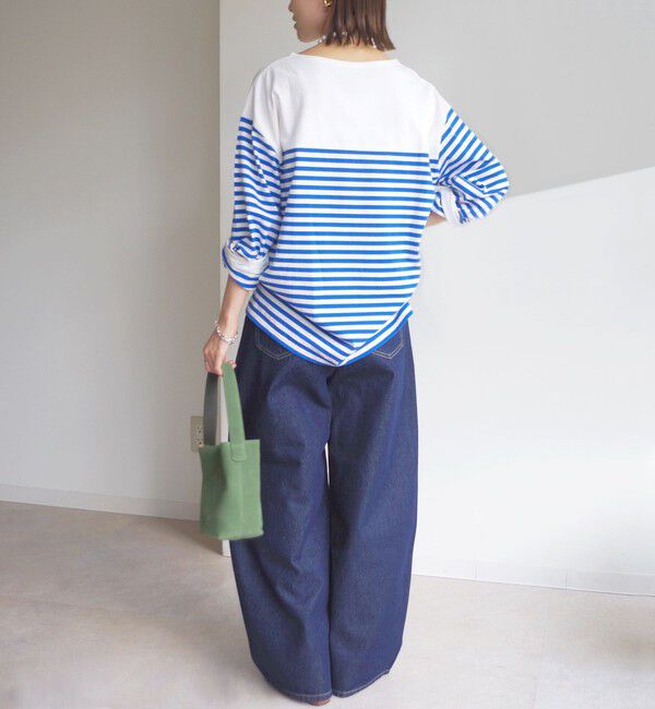 SHIPS for women「〈洗濯機可能〉2タック カーブ デニム パンツ」|デニム|