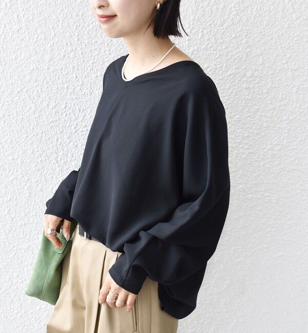 SHIPS for women「〈手洗い可能〉前後 2WAY シアー ドルマン ブラウス」|シャツ・ブラウス|