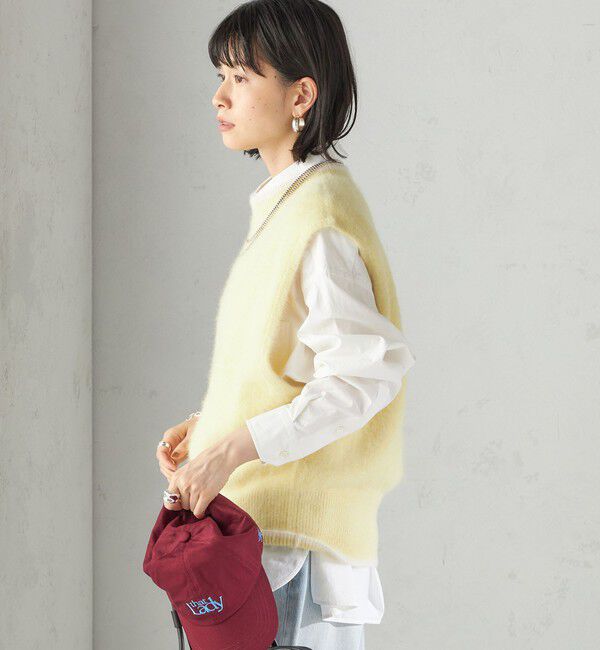 SHIPS for women「杢フォックス カシミヤ ニット ベスト」|ベスト・ジレ|