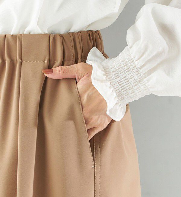 SHIPS for women「〈洗濯機可能〉ストレッチ ツイル イージー タック パンツ」|その他|