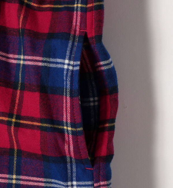 SHIPS any「SHIPS any:〈洗濯機可能〉タータン チェック ロング シャツ ワンピース」|ワンピース|