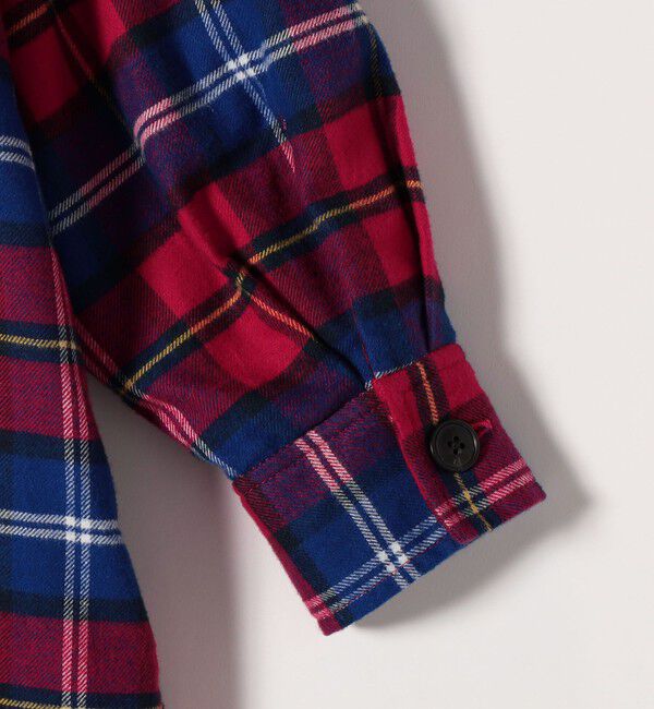 SHIPS any「SHIPS any:〈洗濯機可能〉タータン チェック ロング シャツ ワンピース」|ワンピース|