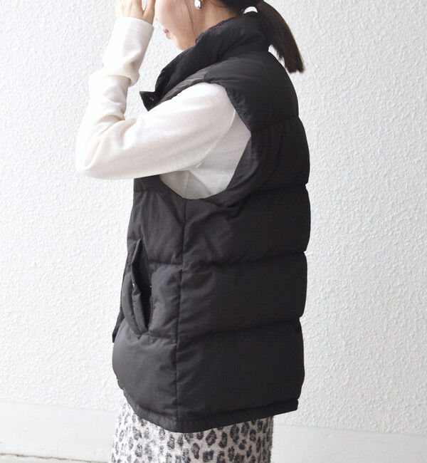 SHIPS any「SHIPS any: ナイロン スタンドカラー ダウン ベスト」|ダウンベスト・ベスト|