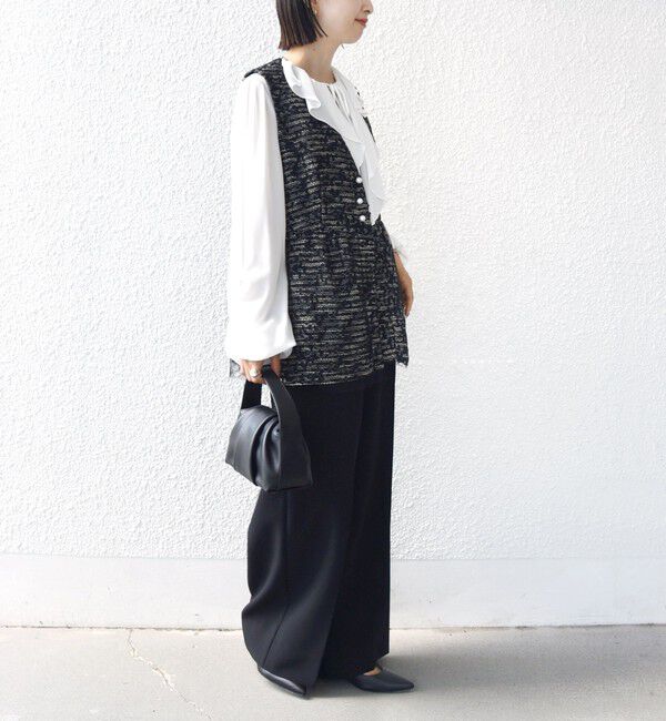 SHIPS for women「【SHIPS別注】troisiemeCHACO: チュール ジレ（セレモニー対応可）」|ベスト・ジレ|