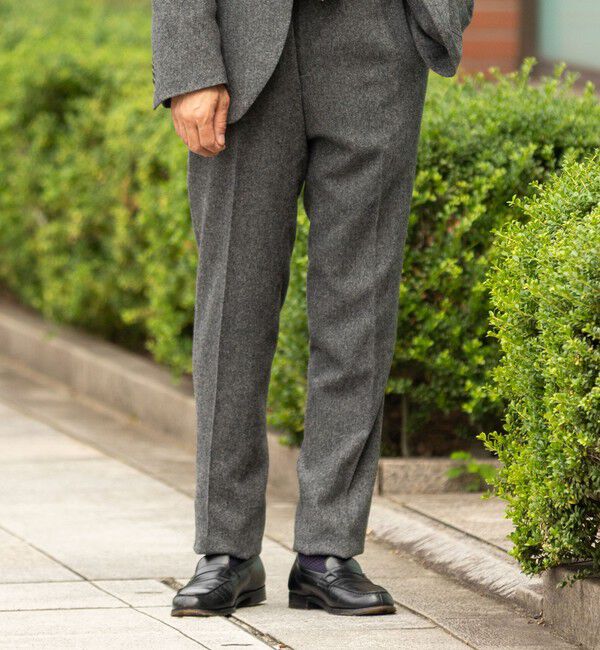 SHIPS「SHIPS:〈FUNCTION〉〈セットアップ対応〉ホームスパン スラックス」|スラックス|