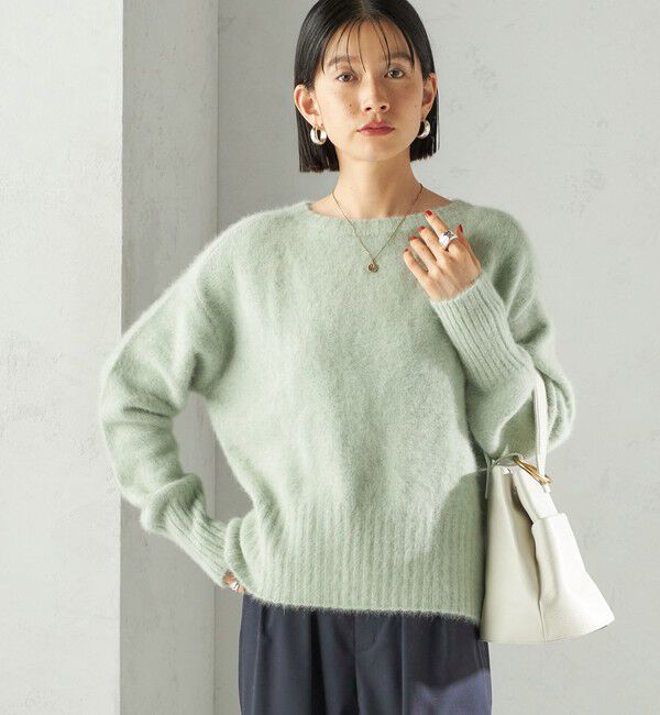 SHIPS for women「〈手洗い可能〉フォックス クルーネック ニット プルオーバー」|ニット・セーター|