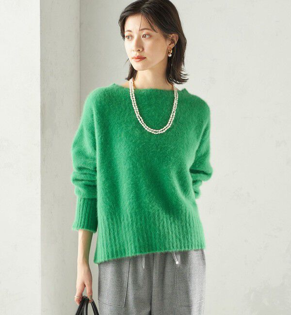 SHIPS for women「〈手洗い可能〉フォックス クルーネック ニット プルオーバー」|ニット・セーター|