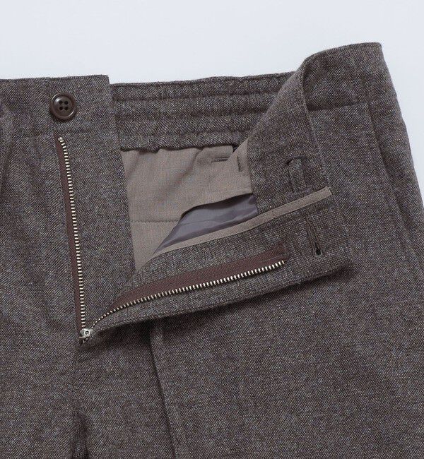 SHIPS「SHIPS: ホームスパン ウールカシミヤ イージーパンツ」|スラックス|