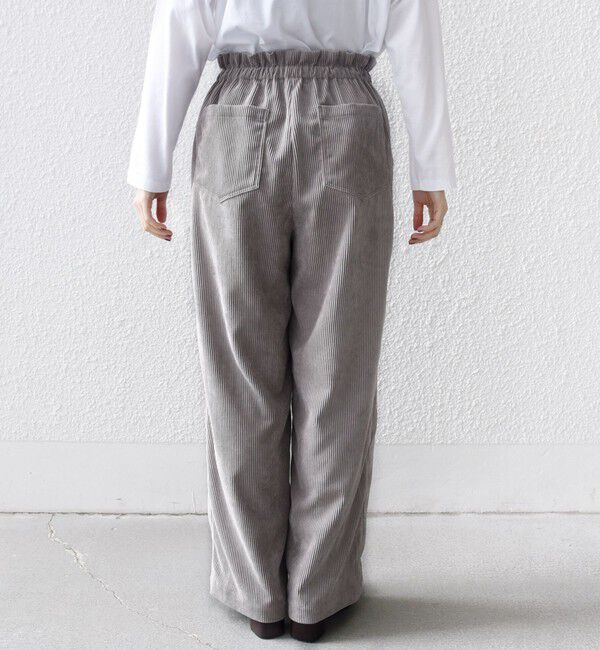 SHIPS for women「〈洗濯機可能〉TUMUGITO(R) コーデュロイ ドロスト パンツ 2」|その他|