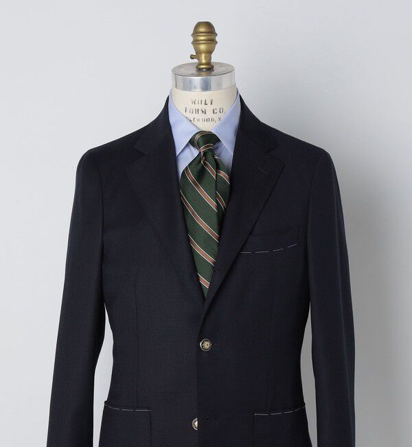 SHIPS「Stefanobigi: シルク リバース ストライプ ネクタイ」|ネクタイ・蝶ネクタイ|