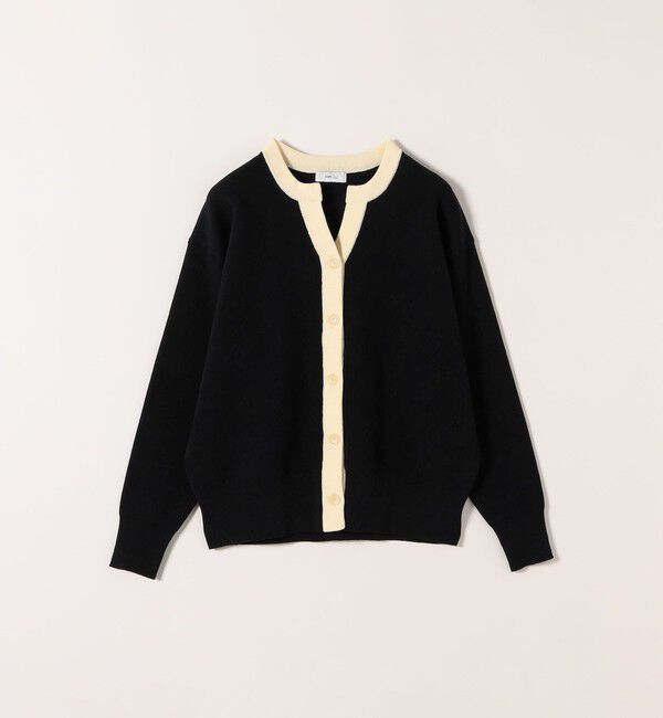 SHIPS any「《一部追加予約》SHIPS any:〈手洗い可能〉バイカラー スキッパー ニット カーディガン」|カーディガン|