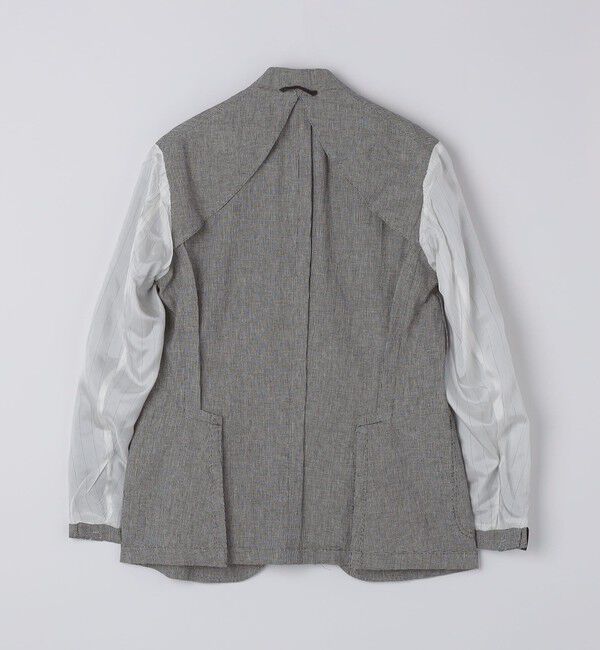 SHIPS「【SHIPS別注】Errico Formicola: リネン コットン ハウンドトゥース ジャケット」|テーラードジャケット|