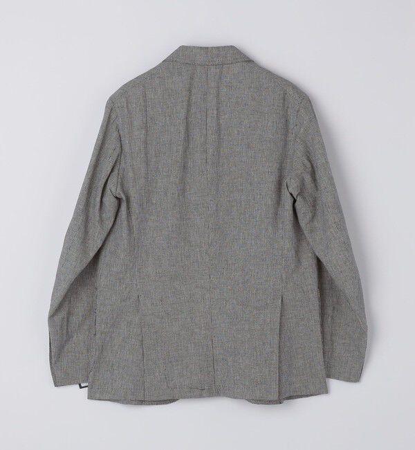 SHIPS「【SHIPS別注】Errico Formicola: リネン コットン ハウンドトゥース ジャケット」|テーラードジャケット|