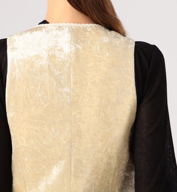 DES PRES「コットンレーヨンベルベット ミドルジレ」|ベスト・ジレ|