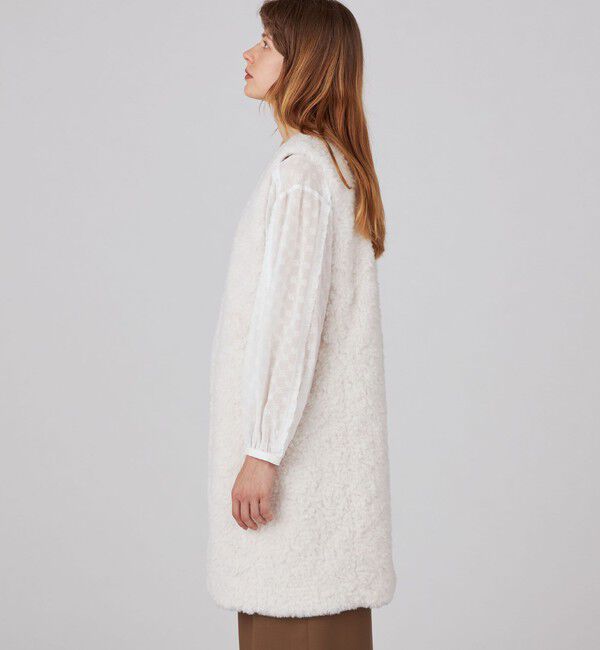 Ballsey「ランダムファー Vネックロングジレ」|ベスト・ジレ|