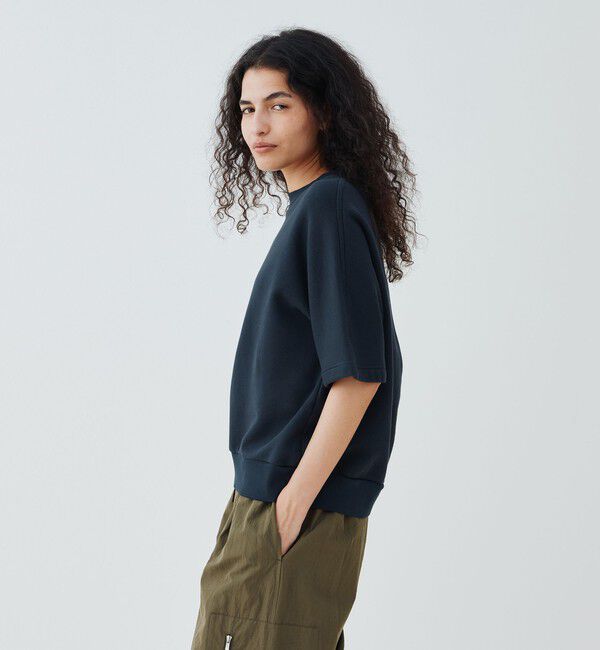 GALERIE VIE「スビンバックパイル ハーフスリーブプルオーバー」|スウェット・ジャージ|